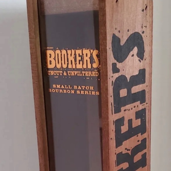 Booker’s Bourbon Uncut & Unfiltered Small Batch Bourbon Series wooden box - Picture 1 of 2